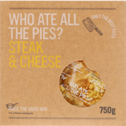 Photo of Who Ate All The Pie Steak & Cheese 750g