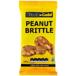 Photo of Black & Gold Peanut Brittle