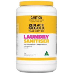 Photo of Black & Gold Laundry Sanitiser 1kg