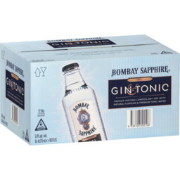 Photo of Bombay Gin & Tonic Sapphire 275ml 24 Pack