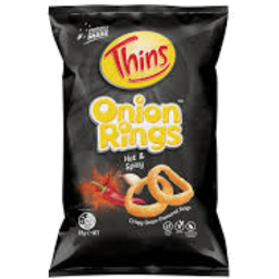 Photo of Thins Onion Rings Hot & Spicy 85g 