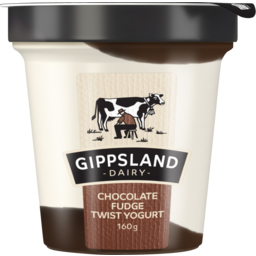 Photo of Gippsland Dairy Chocolate Fudge Twist Yogurt 160g
