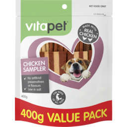 Photo of Vitapet Jh Dog Treats Chicken Sampler 400g