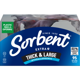 Photo of Sorbent Hypo Allergenic Thick & Large Facial Tissues 95 Pack