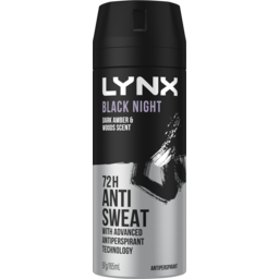 Photo of Lynx Antiperspirant Aerosol Black Night 165ml