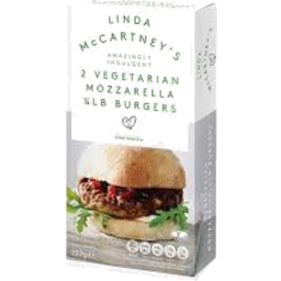 Photo of Linda Mccartneys 2 Vegetarian Mozzarella Burgers 227gm