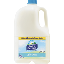 Photo of Dairy Farmers Lite White Milk 3l (6/Cr) Bottle 3l