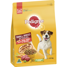 Photo of Pedigree Small Breed Adult Dry Dog Food Real Beef & Vegies