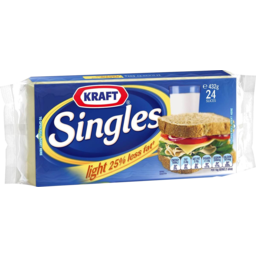 Photo of Kraft Singles Light 25% Less Fat 24 Slices 432g