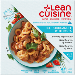 Photo of Lean Cuisine Beef Stroganoff and pasta