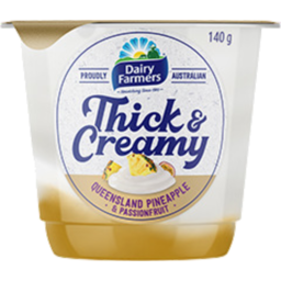 Photo of Dairy Farmers Yoghurt Thick & Creamy Pineapple/Passionfruit