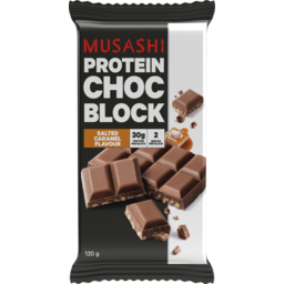 Photo of Musashi Protein Chocolate Block Salted Caramel