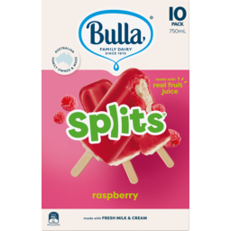 Photo of Bulla Ice Cream Splits Raspberry