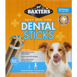 Photo of Baxter's Dental Sticks Medium Large Dogs 28 Pack