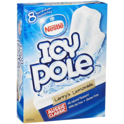 Photo of Nestle Icy Pole Larrys Lemonade 8 Pack