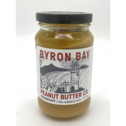 Photo of BYRON BAY PEANUT BUTTER Crunchy Unsalted Peanut Butter