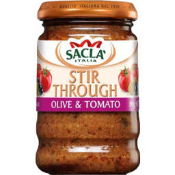 Photo of Sacla Stir Through Olive & Tomato Pasta Sauce 190g