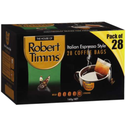 Photo of Robert Timms Italian Espresso Coffee Bags 28pk