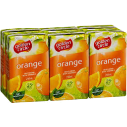Photo of Golden Circle Orange Juice No Added Sugar Multipack 6x200ml