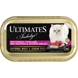 Photo of Ultimates Indulge Whitemeat Tuna With Red Bream & Chicken Breast Cat Food Tray 85g