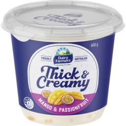 Photo of Dairy Farmers Thick & Creamy Yoghurt Mango & Passionfruit 600gm