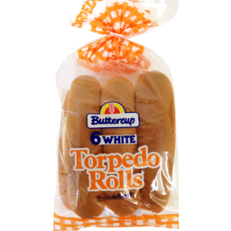 Photo of Buttercup White Torpedo Rolls 6 Pack