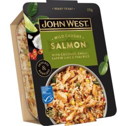 Photo of John West Wild Caught Salmon Bowl Coconut Chilli Lime & Thai Rice