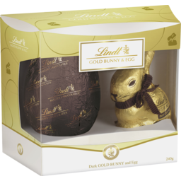 Photo of Lindt Gold Bunny & Dark Egg Gift Bo 240g