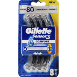 Photo of Gillette Sensor 3 Comfort Comfortgel Disposable Razor 8 Pack