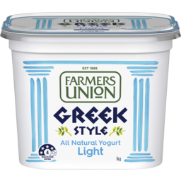 Photo of Farmers Union Lite Greek Style Yogurt 1kg