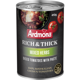 Photo of Ardmona Rich & Thick Mixed Herbs Diced Tomatoes 410gm