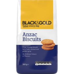 Photo of Black & Gold Anzac Biscuits 300gm