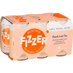 Photo of Moon Dog Fizzer Peach Iced Tea Can