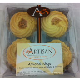 Photo of Rangiora Bakery Biscuits Artisan Almond Rings 8 Pack
