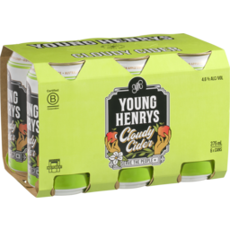 Photo of Young Henrys Cloudy Cider 6 X 375ml 6 Pack 6.0x375ml