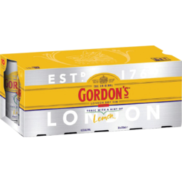 Photo of Gordons Gin & Tonic 4.5% 10pk 375ml Cans