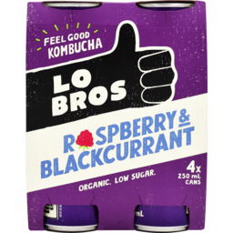 Photo of Lo Bros Kombucha Raspberry Blackcurrant