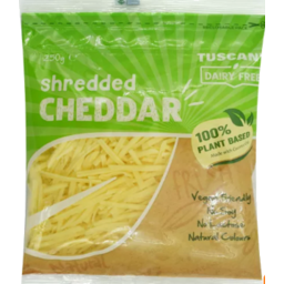Photo of Tusc Cheese Cheddar Shred Dairy Free 250gm