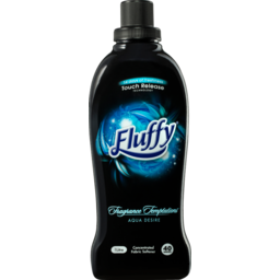 Photo of Fluffy Concentrate Liquid Fabric Softener Conditioner, , 50 Washes, Aqua Desire, Fragrance Temptations 1l