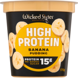 Photo of Wicked Sister High Protein Banana Pudding No Added Sugar 170g