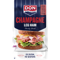 Photo of Don Champagne Leg Ham Thinly Sliced Gluten Free 200g