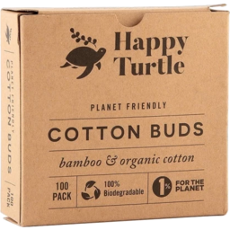 Photo of Happy Turtle Organic Cotton & Bamboo Cotton Buds