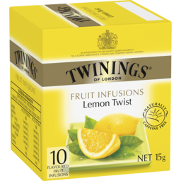 Photo of Twinings Flavoured Fruit Infusions Bags Lemon Twist 10 Pack 15g