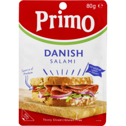 Photo of Primo Danish Salami Thinly Sliced Gluten Free 80g