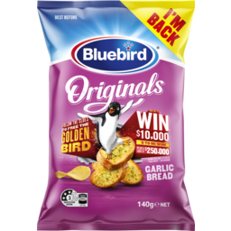 Photo of Bluebird Potato Chips Original Garlic Bread 140g