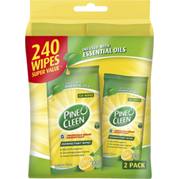 Photo of Pine O Cleen Disinfectant Multipurpose Wipes Lemon Lime 240 Pack 