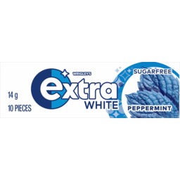 Photo of Wrigleys Extra White Peppermint Sugarfree Gum 10 Pieces