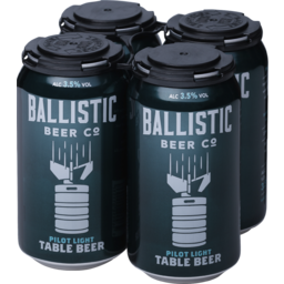 Photo of Ballistic Pilot Light Table Beer Cans