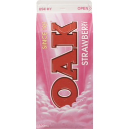 Photo of Oak Strawberry Flavoured Milk 600ml