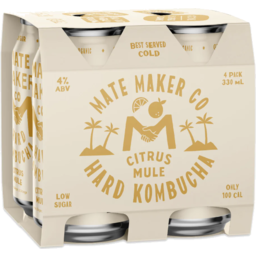 Photo of Mate Make Hard Kombucha Citrus Mule
